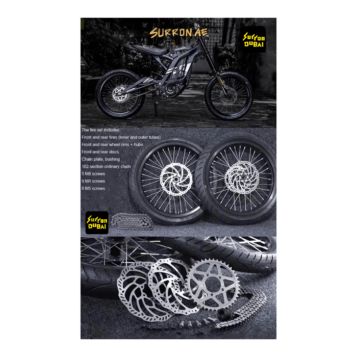 SurRon Light Bee Supermoto Wheel Kit - SURRON.AE